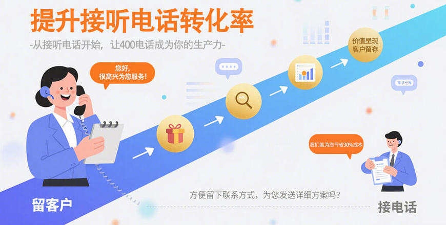 从“接电话”到“留客户”：400电话话术的4个转化技巧