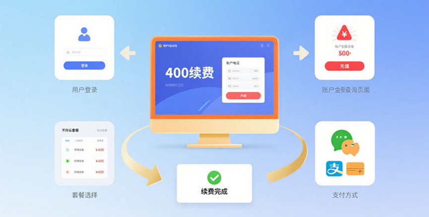 400电话续费怎么操作？