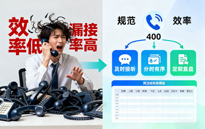 1个人管400电话够吗？中小团队客服分工技巧（附排班表模板）
